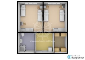 (ŠM17) Pronájem neprůchozího pokoje 17 m2 v bytě  2+0 58 m2  - 5