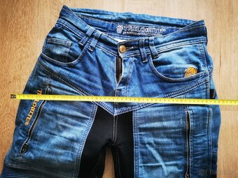 Dámské Trilobite vel. 28 LONG moto kalhoty jeans džíny - 5