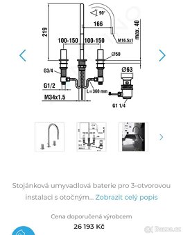 Luxusní set Laufen Kartell umyvadlo + baterie - 5