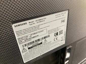 4K UHD LED Smart Televize Samsung UE75MU6 - 189 cm - Wifi-T2 - 5