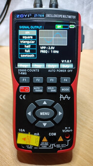 Osciloskop/multimetr/generátor ZOYI ZT-703S 50MHz 3v1 NOVÝ - 5
