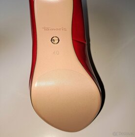 Lodičky Tamaris červené vel. 40 - 5