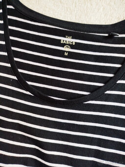 černobílé pruhované šaty, zn.Basic - 5