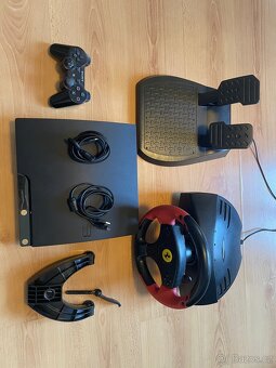 Ps3+ovladač+volant+pedály - 5