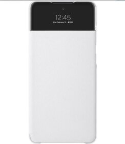Samsung A72 S-VIEW flip pouzdro bílé - 5
