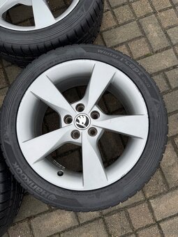 ORIGINÁL Alu Škoda DIONE 5x100, R16 - vč. pneu - 5