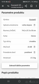 Prodám Vinotéku. Guzzanti GZ 1226,TOP stav, - 5