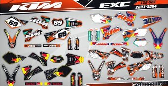 Polepy na enduro,motard motorky KTM - 5