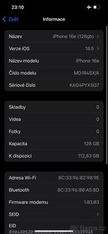 iPhone 16e (128gb, baterie 100%) - 5