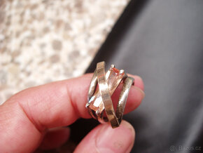 Luxusní prsten se zlatým Topazem - drahý kámen - PC 5390 Kč - 5