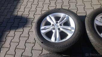 ORIGINÁL al kola 17 5x114,3 HYUNDAI + letní pneu - 5