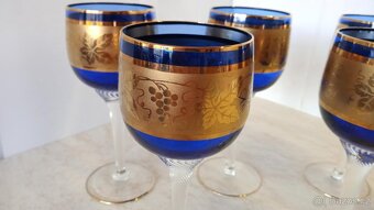 Skleničky Bohemia glass 6ks modré - 5
