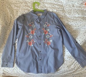 Pruhovaná košile s výšivkou Mantaray 13 let - 5