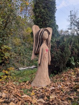 Dřevěná socha - Andělka - 5