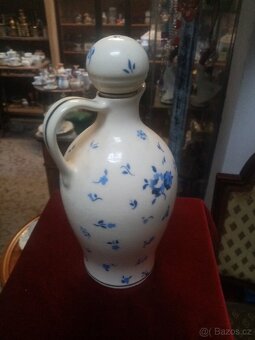 Starožitná keramická glazurovaná karafa - 5