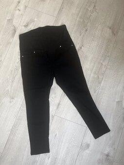 Těhotenské černé rifle H&M - 5