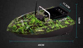 Maskáčová zavážecí loďka na ryby (5200Ah) + ZDARMA OBAL - 5