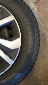 Pneu 215/60R16 na plech. diskách VW T4 Multivan - 5