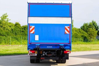 VALNÍK S PLACHTOU 18-PALETOVÝ + HYDRAULICKÉ ČELO SCANIA P250 - 5