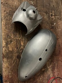 kryt karburátoru jawa 250/353, půlbuben, pérák, originál - 5
