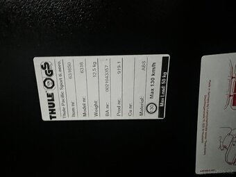 Střešní box Thule Pacific 600, 1 x použitý. - 5