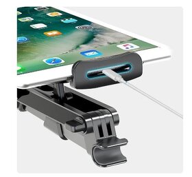 Držák telefonu smartphone tabletu do auta na opěrku hlavy - 5