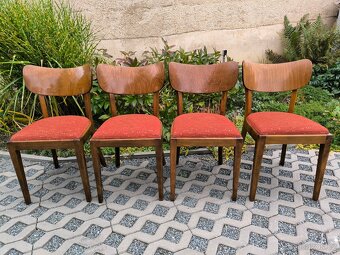 Retro dřevěné jídelní židle TON - 50. léta - 5