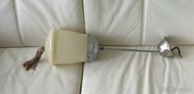 Starožitný lustr béžové stínítko se střapcem - 5