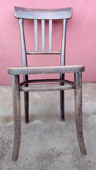 THONET - stará dřevěná židle. - 5