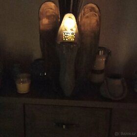 Svícen anděl motorovou pilou - 5