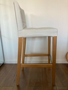 Barová židle IKEA Henriksdal bílá/červená - 5