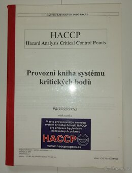 Provozní kniha systému HACCP brožovaná - 5