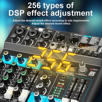 Profesionální audio mix Digitální FX 256-bit - 5
