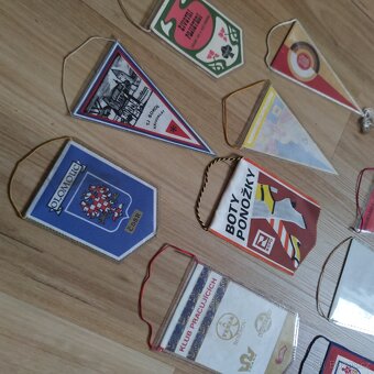 11x Firemní + Reklamní vlaječky 1960-1999 - 5