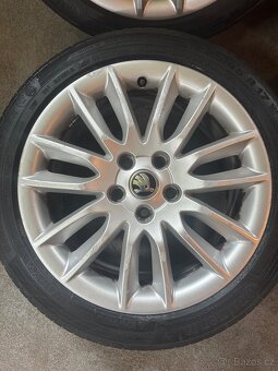 ALU Kola ŠKODA 5x112 R17 CEPEUS Letní Pneu 225/45/17 - 5
