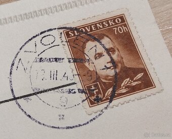 Dopisnica - SŠ - 1943 - Banská Bystrica - Zvolen - Rajec - 5