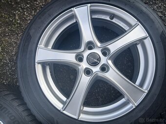 Prodám sadu ALU kol Borbet 215/55R17 zimní - 5