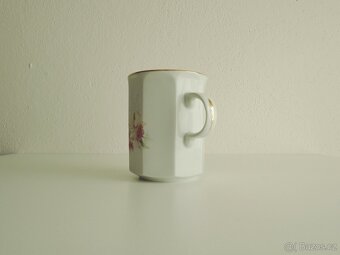 Sada 6hrníčků, Český Porcelán, zlacený okraj - 5
