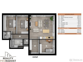 Prodej apartmánu 4+kk, 103 м², Horní Planá, Lipno - 5