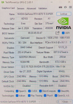 Grafická karta GAINWARD GeForce RTX 4070 Ti SUPER Panther OC - 5