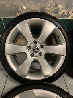 Alu kola Škoda R18 5X112 LETNÍ PNEU 225/40 R18 LUNA - 5