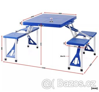 Camping skládací set pro 4 osoby - 5