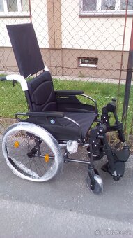 INVALIDNÍ VOZÍK-polohovatelný-46 cm-mohu zaslat po ČR - 5