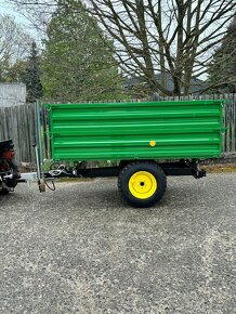 Vlečka za traktor nebo malotraktor, nájezdová brzda - 3 tuny - 5