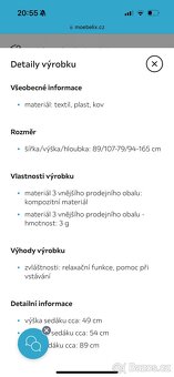 TV křeslo MARIO v šedé textilní kůži - 5