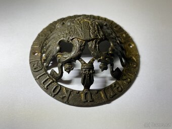 velký mosazný znak dvouhlavá orlice R-U C&K dvorní dodavatel - 5