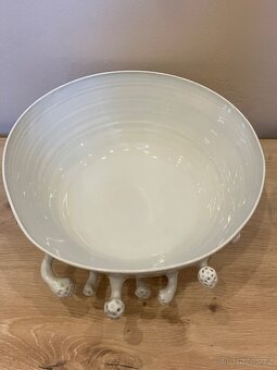 Ručně točená porcelánová mísa a váza Jany Molovčákové-Marešo - 5
