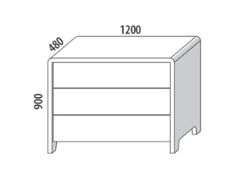 Komoda z dubového masivu - 5