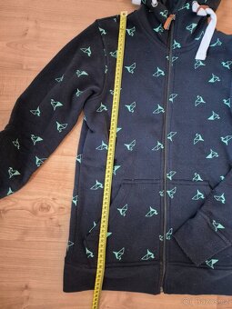 Modrá mikina s kapucí na zip willard v.S ... cca 164 - 5