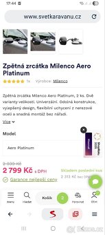 Zrcatka k tahání karavanu MILENCO - 5